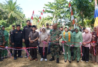 Komandan Korem (Danrem) 041/Gamas, Brigjen TNI Rachmad Zulkarnaen Resmikan Lapangan Tembak Kodim 0428/Mukomuko