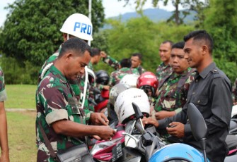 Kodim Abdya Kembali Cek Ketertiban Kendaraan Prajurit
