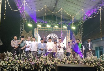 Danramil 0818/35 Pagelaran Hadiri Pengajian Akbar