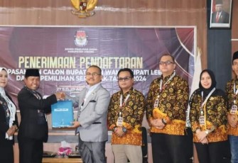 KPU Lebong Verifikasi Berkas Pendaftaran Calon Bupati dan Wakil Bupati