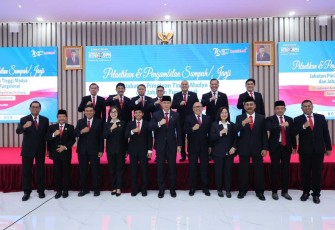 Menteri Agraria dan Tata Ruang/Kepala Badan Pertanahan Nasional (ATR/BPN), Agus Harimurti Yudhoyono melantik Direktur Jenderal Pengendalian dan Penertiban Tanah dan Ruang (Dirjen PPTR), Jonahar 