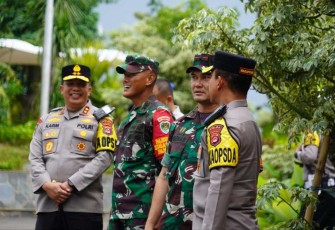  Danrem 064/MY Brigjen TNI Fierman Sjafirial Agustus selaku Dansatgas Pamwil Korem 064/MY