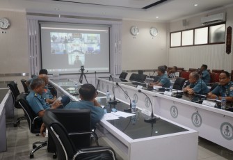 Lantamal V Ikuti Sosialisasi Sisinfo RB Dan Rapat Aplikasi E-Office Secara Vicon