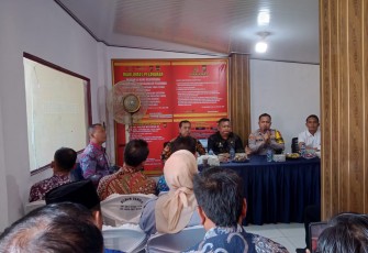 Kapolsek Belitang III Gandeng Dengan Pihak Kecamatan dan Seluruh Kades Giat Cooling System OMP 2024