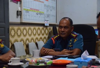 Komandan dan Penerbang Wingud 1 saat Ikuti Vicon Rakorlat Take Off Landing Heli KRI Antar Matra TNI