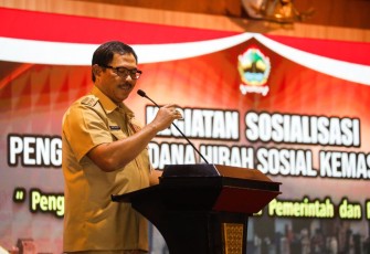 Penjabat Gubernur Jawa Tengah, Nana Sudjana di Gradhika Bhakti Praja, Senin (5/2/2024).
