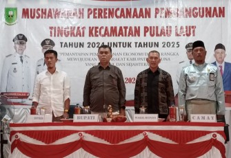 Musrenbang di Kecamatan Pulau Laut di Gedung Serbaguna Desa Tanjung Pala Kecamatan Pulau. Jum'at 09/02/2024. Pukul 13.30. Siang.