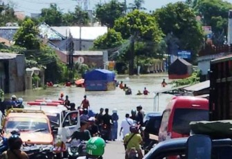 Kondisi banjir diwilayah Kabupaten Demak