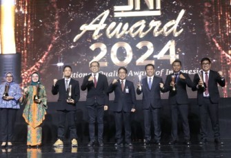Wamenperin Faisol RIza menghadiri acara penganugerahan SNI Award 2024 di Jakarta, Kamis (21/11)