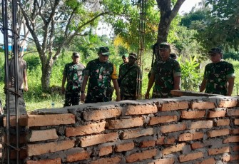 Kunjungan Kerja Aslog Kasad di TMMD Ke-122 Kodim 1704/Mappi