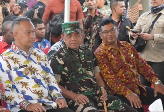 Pangdam saat menghadiri secara langsung jalannya acara perayaan HUT ke 169 Pekabaran Injil ditanah Papua, di Pulau Mansinam, Manokwari, pada Senin (5/2/2024).