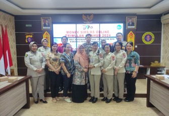  Rumkit Bhayangkara Terima Monev SIRS Dan RS Online Dinkes Kota Palangka Raya