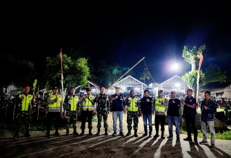 Polsek Belitang III Bersama Koramil 403-04 Belitang Melaksanakan Pengamanan dan Monitoring Terhadap Kegiatan Calon Bupati Oku Timur