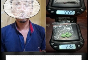 Pelaku dan Barang Bukti Saat Diamankan 