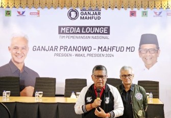 Sekretaris Tim Pemenangan Nasional Ganjar Pranowo-Mahfud MD, Hasto Kristiyanto