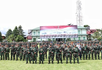 Danlanud Sam Ratulangi Ikuti Apel Gelar Pasukan Pengamanan Pemilu 2024