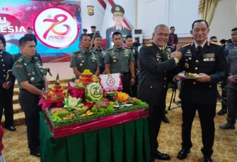 Danrem 041/Gamas Hadiri HUT Bhayangkara Ke-78 dan Syukuran Tahun 2024