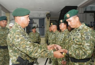 Pangdivif 1 Kostrad saat Pimpin Sertijab Pejabat Divif 1 Kostrad
