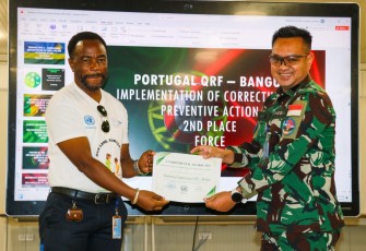 Satgas Kizi TNI Konga XXXVII-J Minusca CAR Peroleh Dua Penghargaan Dari UN World Enviroment Day 2024
