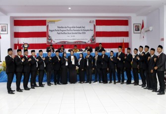 Pelantikan 45 Anggota Panwaslu Kecamatan se-Kabupaten Kaur