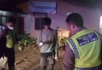 Polsek Medan Baru saat Patroli malam Cegah Aksi Kejahatan