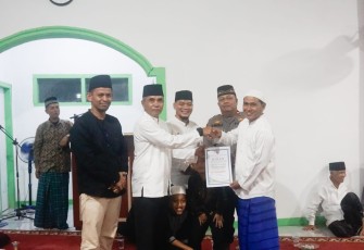 Tim Safari Ramadhan Dandim 0305 Pasaman Sambangi Masjid Taqwa Muhammadiyah Nagari Sukomananti 