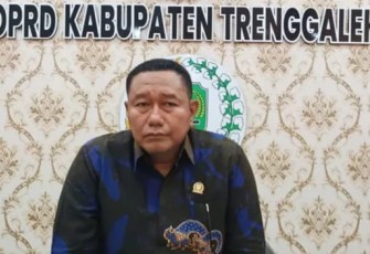 Ketua Komisi II DPRD Kabupaten Trenggalek, Mugianto, saat dikonfirmasi.
