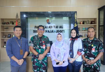Lanud Sultan Hasanuddin Terima Bantuan CSR  BRI Untuk Pembuatan Jogging Track