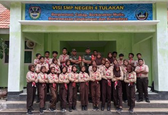 Materi Wasbang Pelajar di Wilayah Desa Binaan 