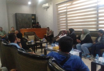 Wakapolda Banten Brigjen Pol Sabibul Alif saat menerima audensi wartawan, Selasa (23/1)