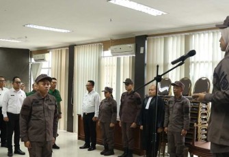 Apel Siaga Pemilu 2024 Kejari Cilegon, Senin (5/2)
