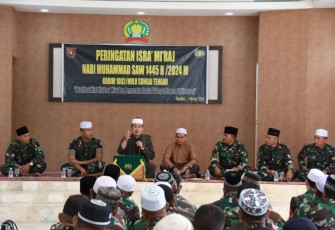 Peringatan Isra Mi'raj di Kodim 1002/HST, Selasa (6/2)