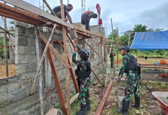 Bantu warga bangun sarana ibadah dj perbatasan 