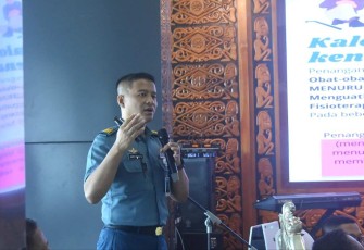 Sosialisasi kesehatan prajurit Koarmada III Sorong, Kamis (15/2)