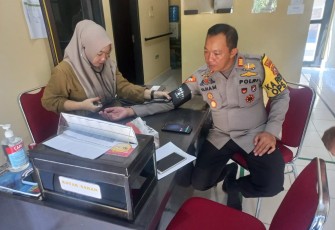 Pemeriksaan kesehatan personel usai pengamanan TPS, Jum'at (16/2)