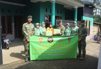 Baksos santunan warakawuri prajurit Menarmed 2 Kostrad, Rabu (28/2)
