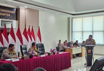 Kapolresta Tangerang Pimpinan Rakor Internal Ops Ketupat Maung 2024