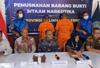 Pemusnahan barang bukti narkoba 