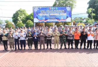 Apel Gelar Pasukan Operasi Ketupat Semeru 2024 di Kabupaten Trenggalek