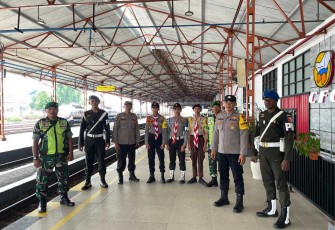 Pengamanan Arus Mudik di Stasiun Madiun