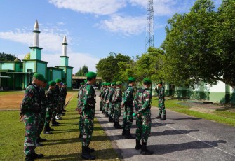 Apel siaga pengaman Idul Fitri Korem 121/Abw
