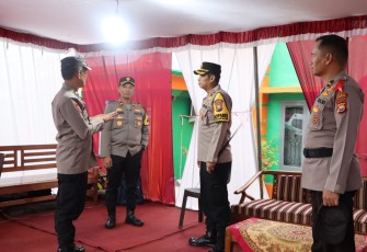 Kapolres Mukomuko Monitoring Pospam dan Posyan 