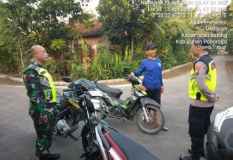 Patroli balon udara di wilayah desa binaan 