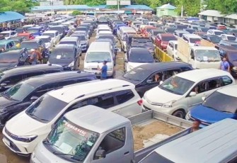 Arus Balik di Pelabuhan Roro Tanjung Uban Mengalami Kepadatan dan Aman Lancar 