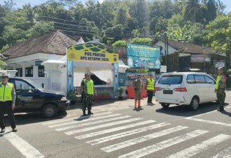 Pemantauan arus balik mudik di rest area