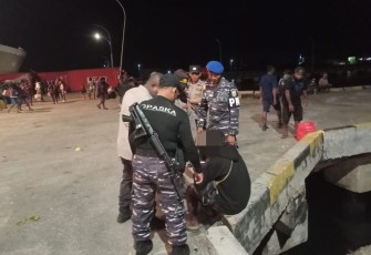 Prajurit lanal Nabire amankan pemuda membawa paket ganja