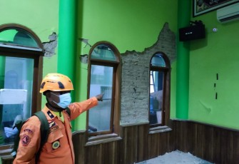 Rumah terdampak gempa kabupaten Garut 