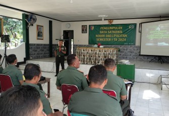 Pengumpulan Data Teritorial Semester I TA. 2024 Kodim Pacitan 