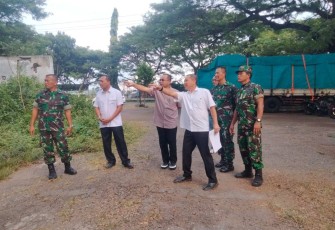 Peninjauan lokasi dapur sehat Kodim Madiun