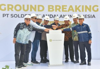 Gubernur Kepri dan Hasim Djojohadikusumo Lakukan Groundbreaking PT Solder Tin Andalan Indonesia 